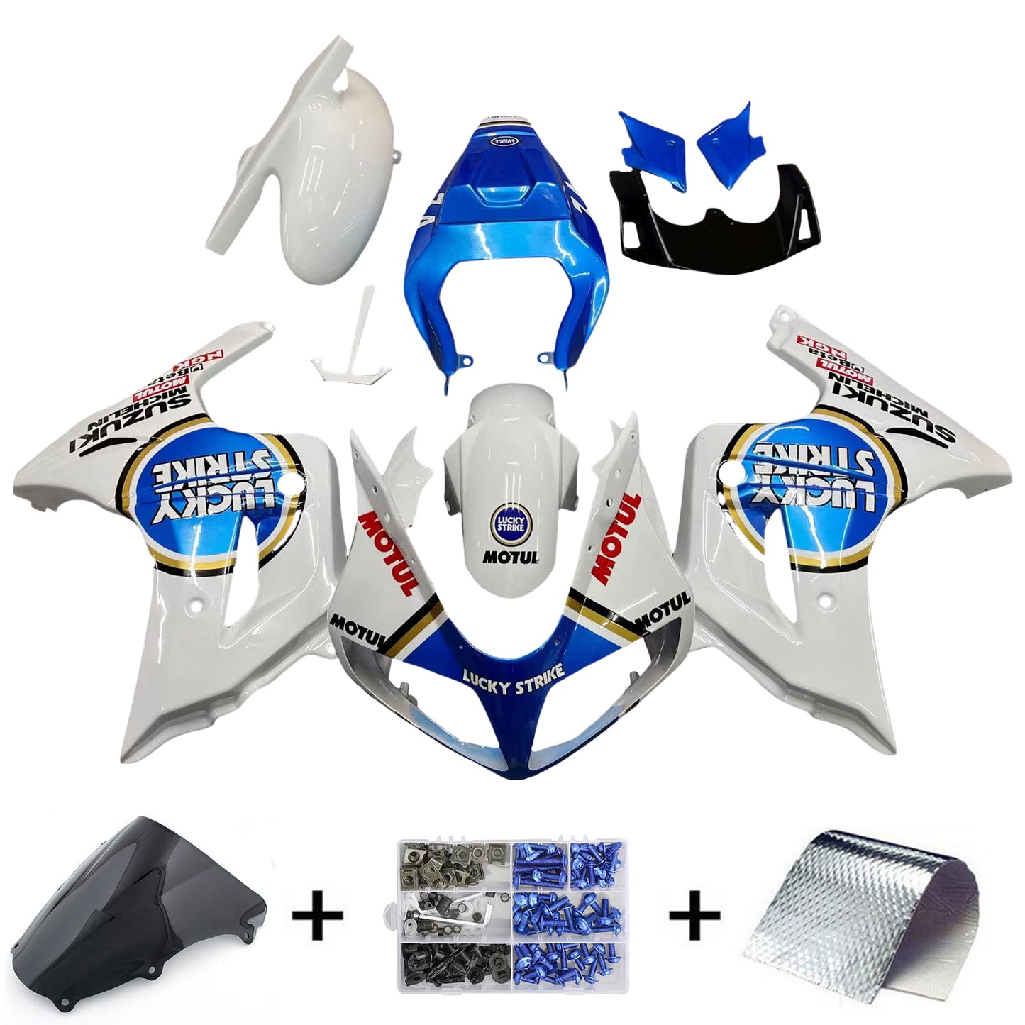 2003-2013 Suzuki SV650 Amotopart Injection Fairing Kit Bodywork Plastic ABS #101