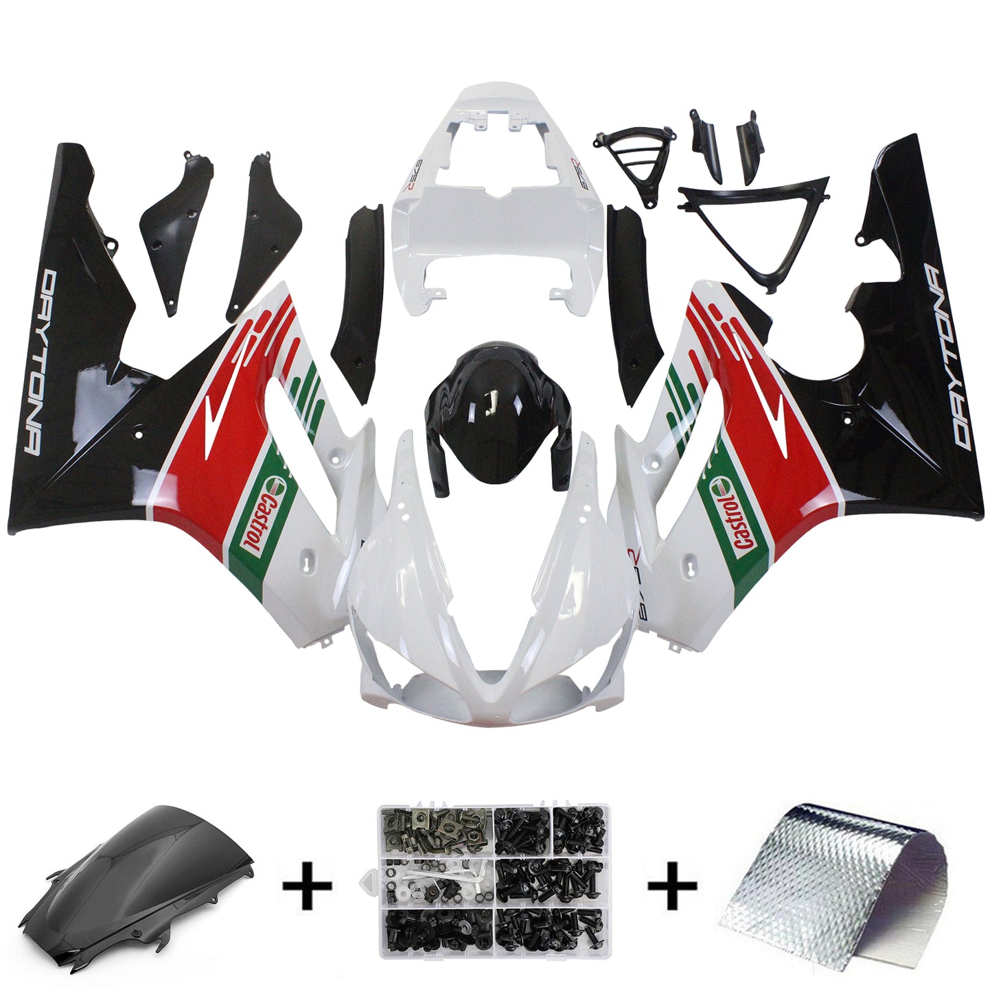 2002-2005 Triumph Daytona 675 Fairing Kit Bodywork Plastic ABS