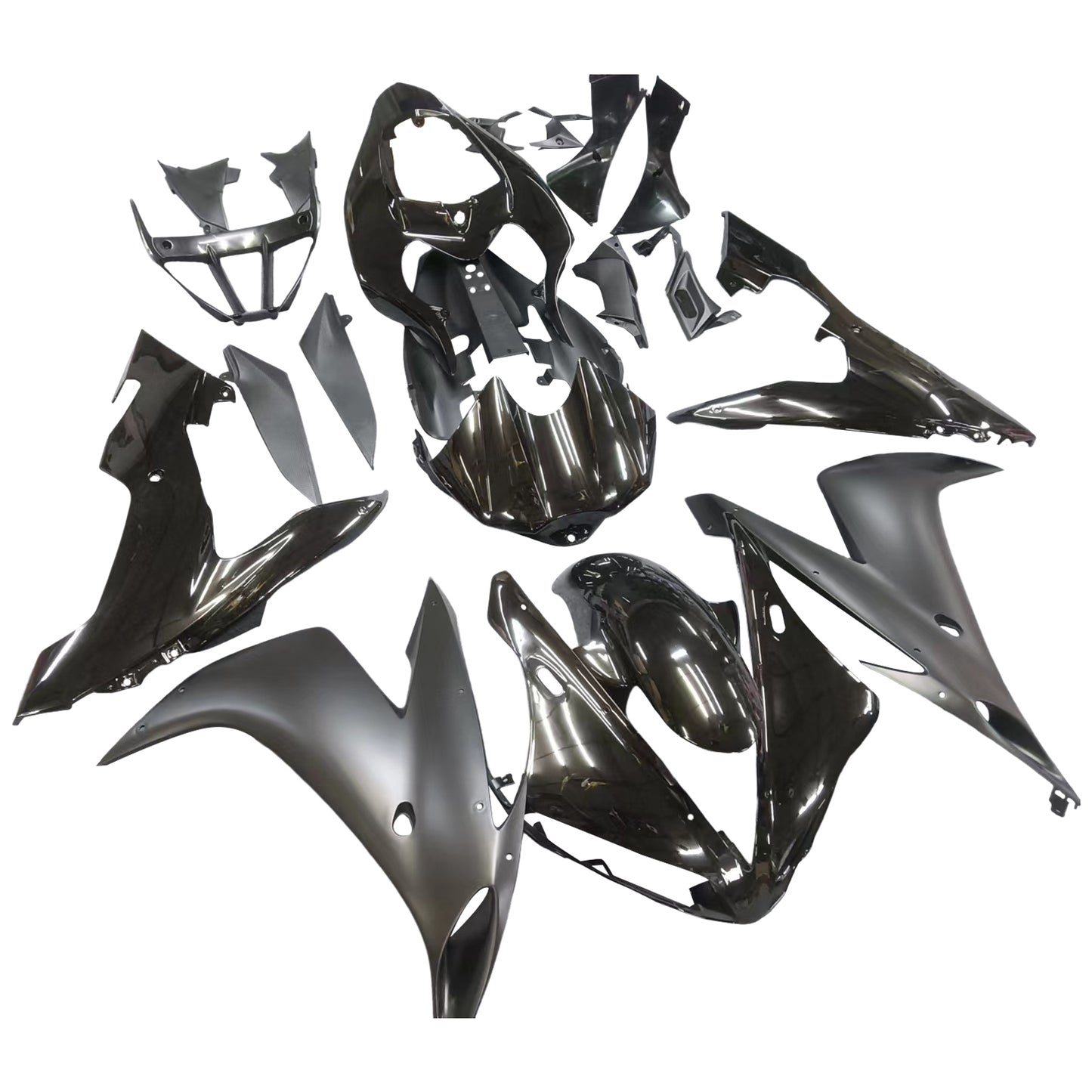 2004-2006 Yamaha YZF R1 Amotopart Fairing Gloss Matt Black Fairing Kit