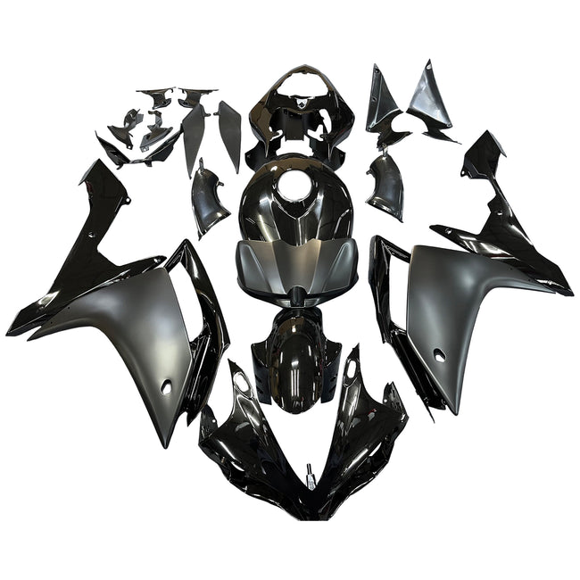 2007-2008 Yamaha YZF R1 Amotopart Fairing Gloss Matt Black Kit