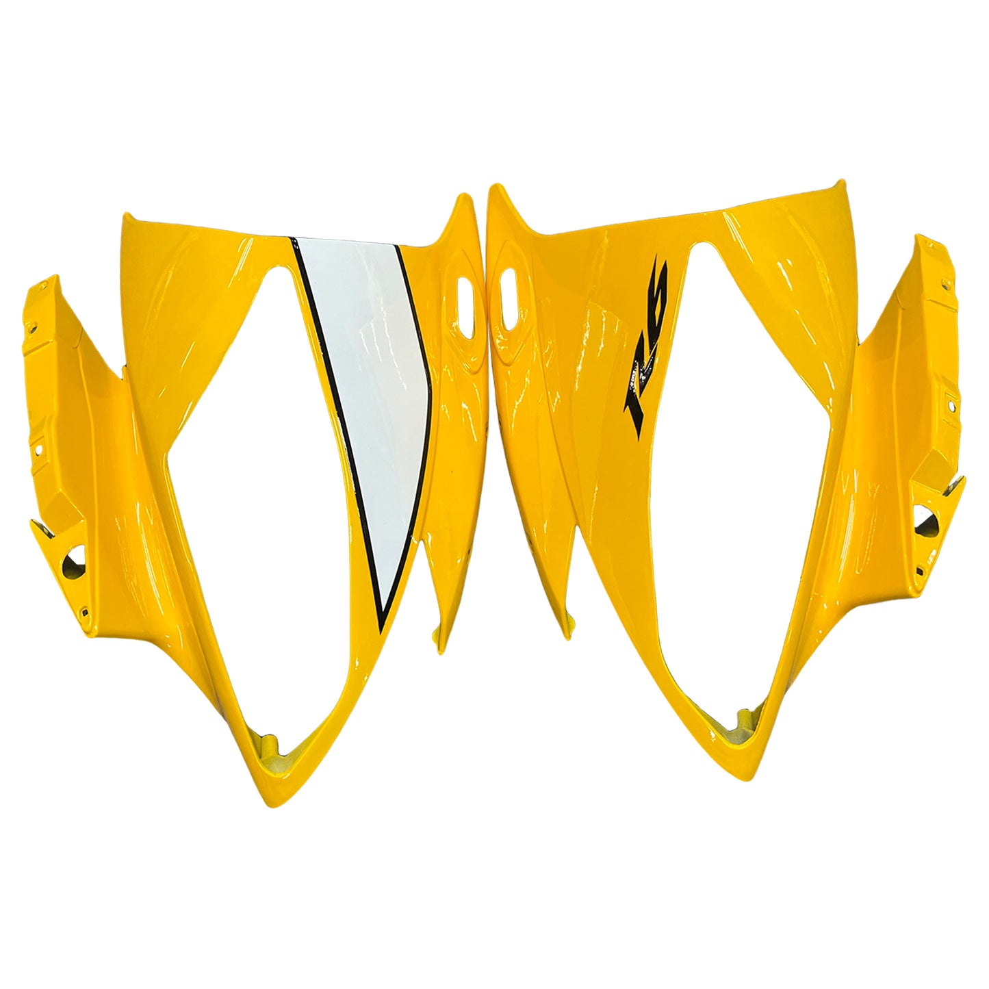 2006-2007 Yamaha YZF-R6 Amotopart Fairing Yellow White Kit