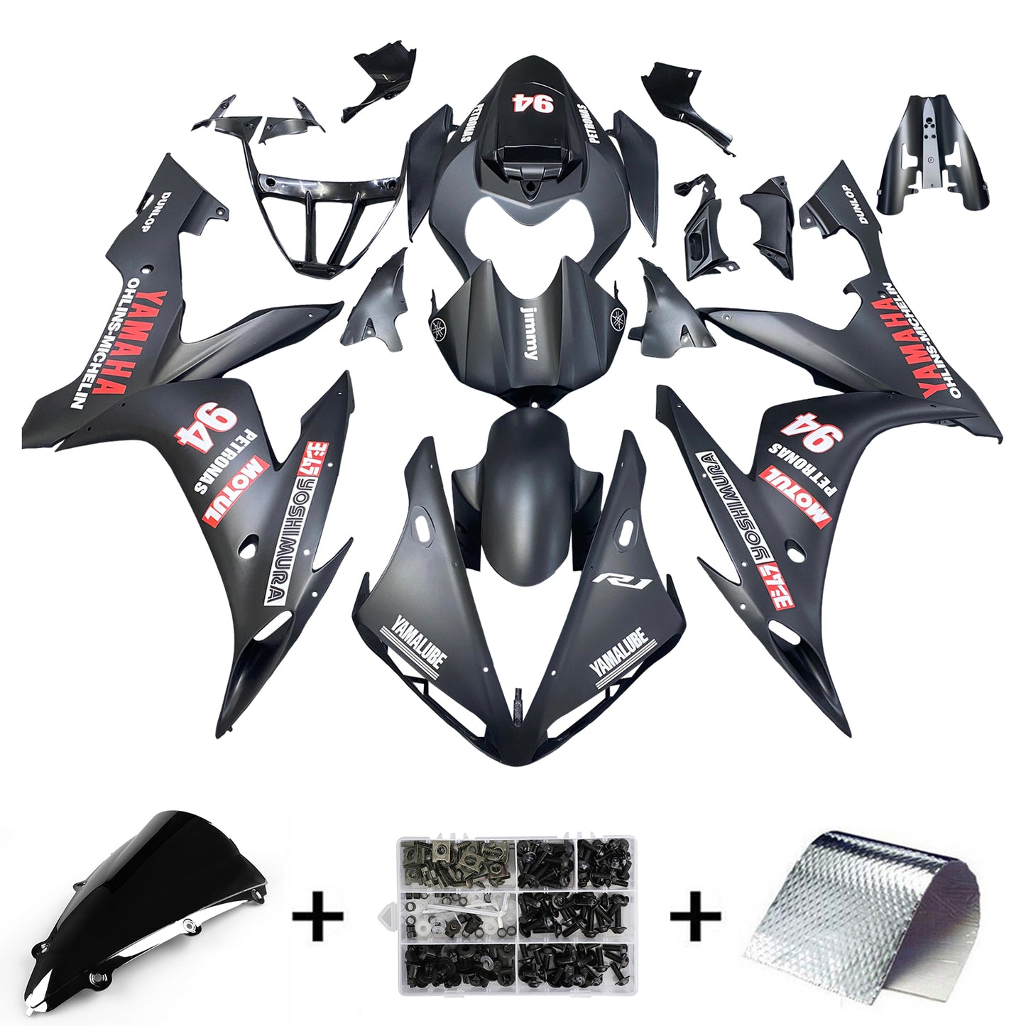 2004-2006 Yamaha YZF 1000 R1 Injection Fairing Kit Bodywork Plastic ABS #33