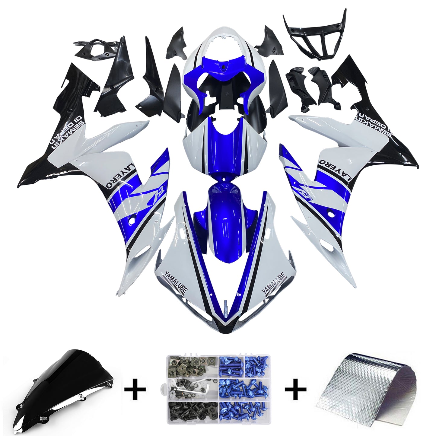 2004-2006 Yamaha YZF 1000 R1 Injection Fairing Kit Bodywork Plastic ABS #34