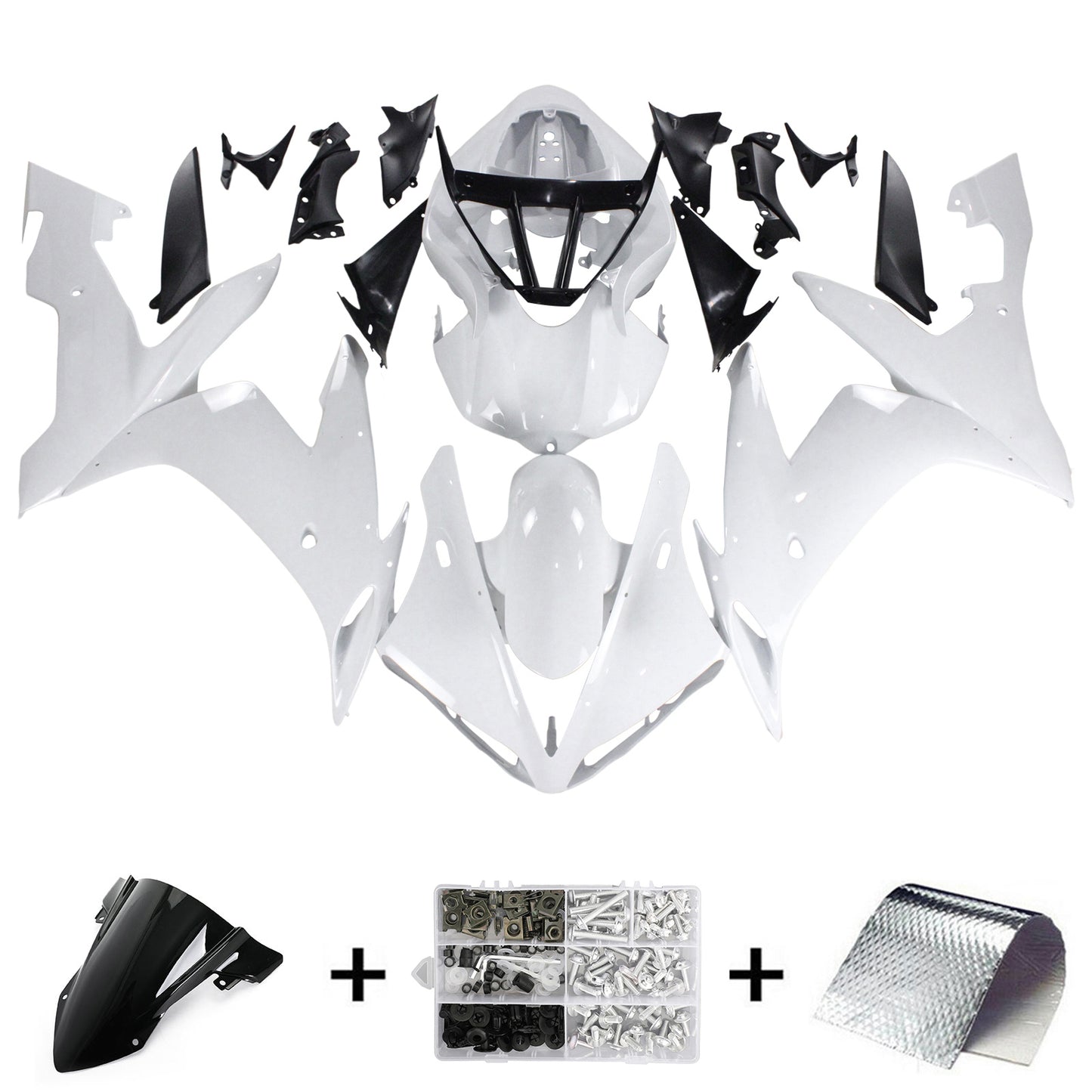 2004-2006 Yamaha YZF 1000 R1 Amotopart Injection Fairing Kit Bodywork Plastic ABS #122