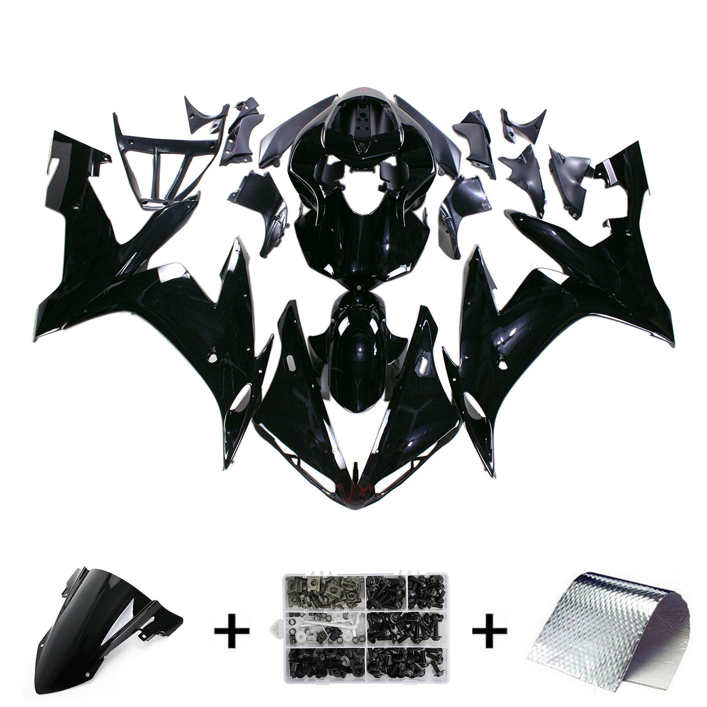 2004-2006 Yamaha YZF 1000 R1 Amotopart Injection Fairing Kit Bodywork Plastic ABS #123