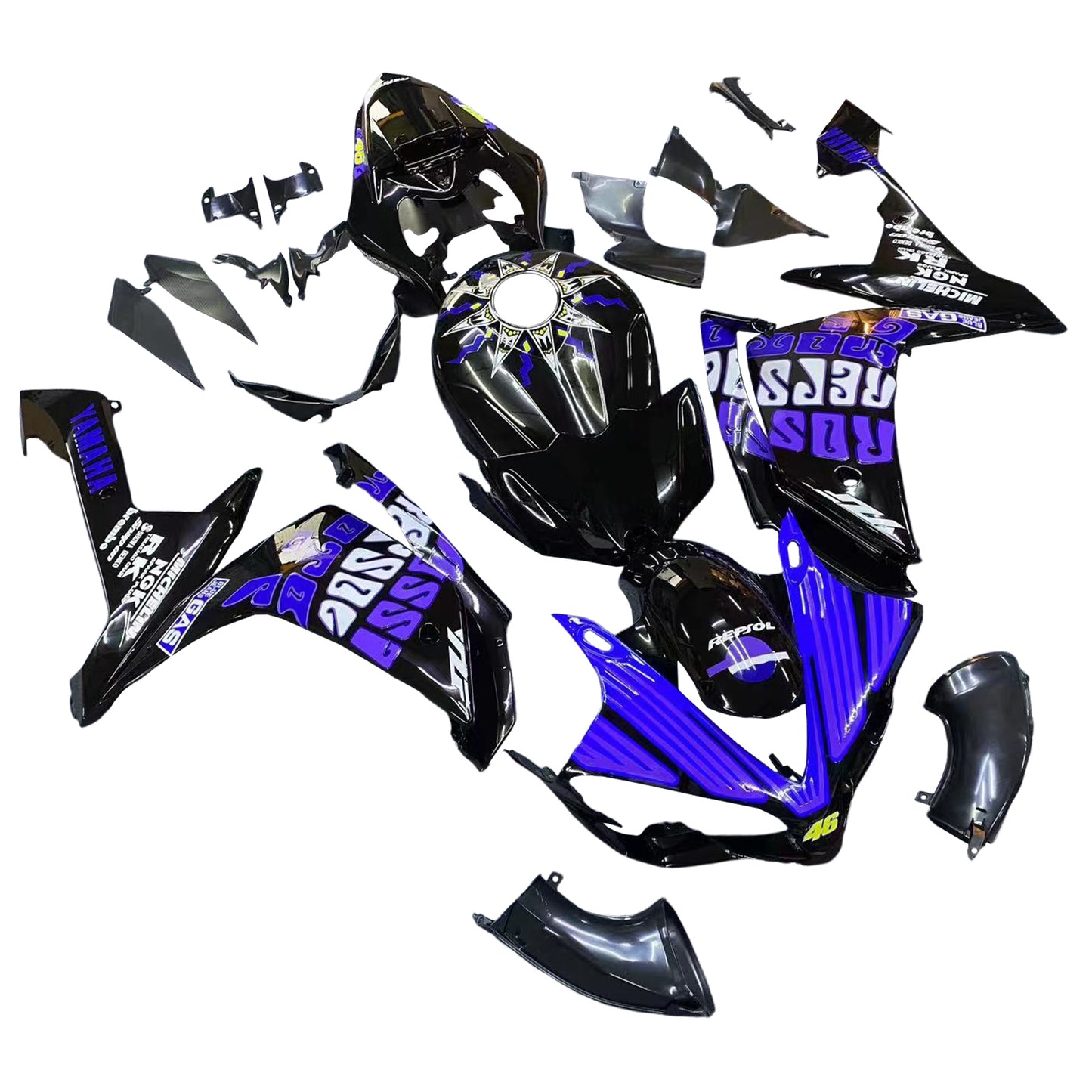 2007-2008 Yamaha YZF 1000 R1 Fairing Kit Bodywork Plastic ABS