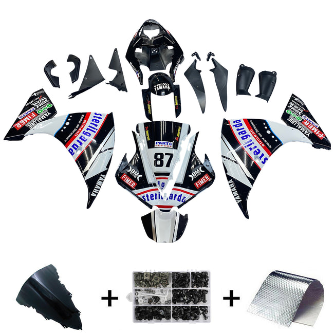 2012-2014 Yamaha YZF 1000 R1 Amotopart Injection Fairing Kit Bodywork Plastic ABS #133