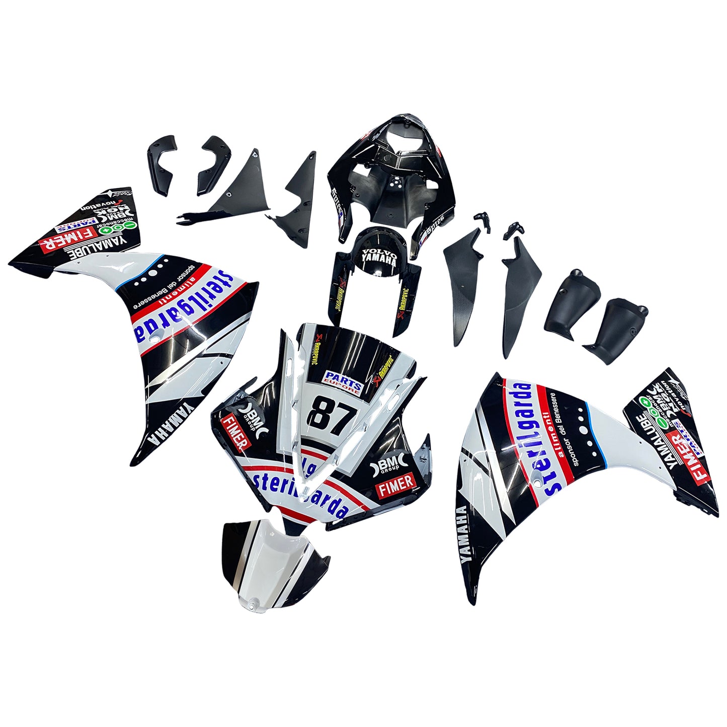 2012-2014 Yamaha YZF 1000 R1 Amotopart Injection Fairing Kit Bodywork Plastic ABS #133