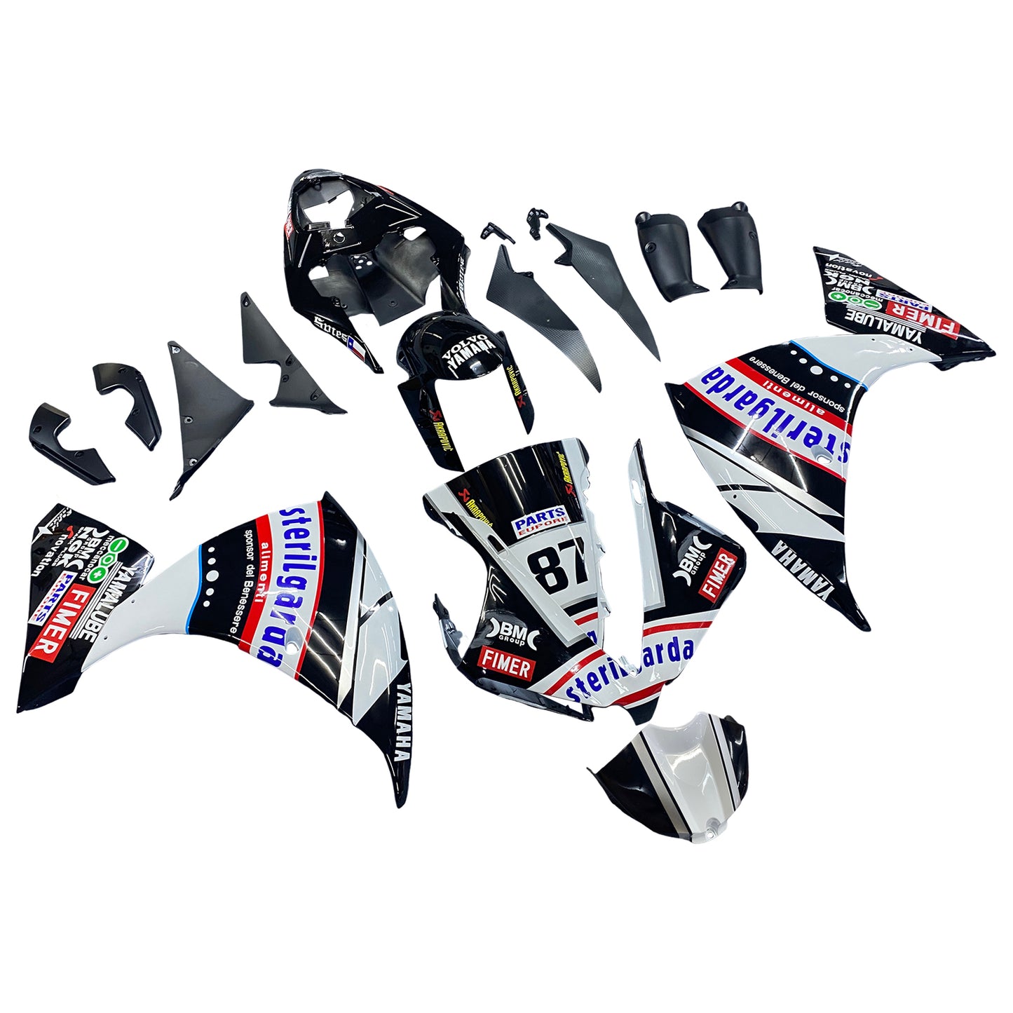 2012-2014 Yamaha YZF 1000 R1 Amotopart Injection Fairing Kit Bodywork Plastic ABS #133