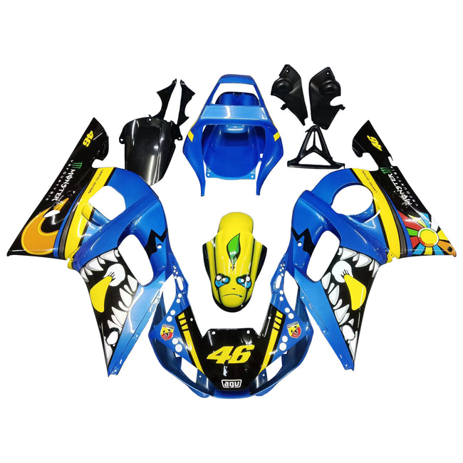 1998-2002 Yamaha YZF 600 R6 Fairing Kit Bodywork Plastic ABS