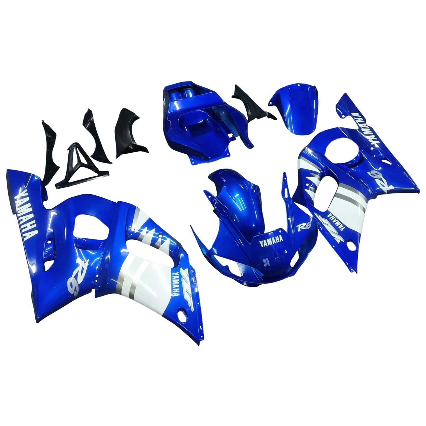 1998-2002 Yamaha YZF 600 R6 Injection Fairing Kit Bodywork Plastic ABS #107