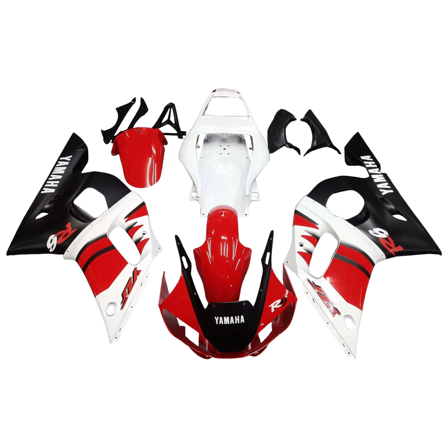 1998-2002 Yamaha YZF 600 R6 Injection Fairing Kit Bodywork Plastic ABS #112