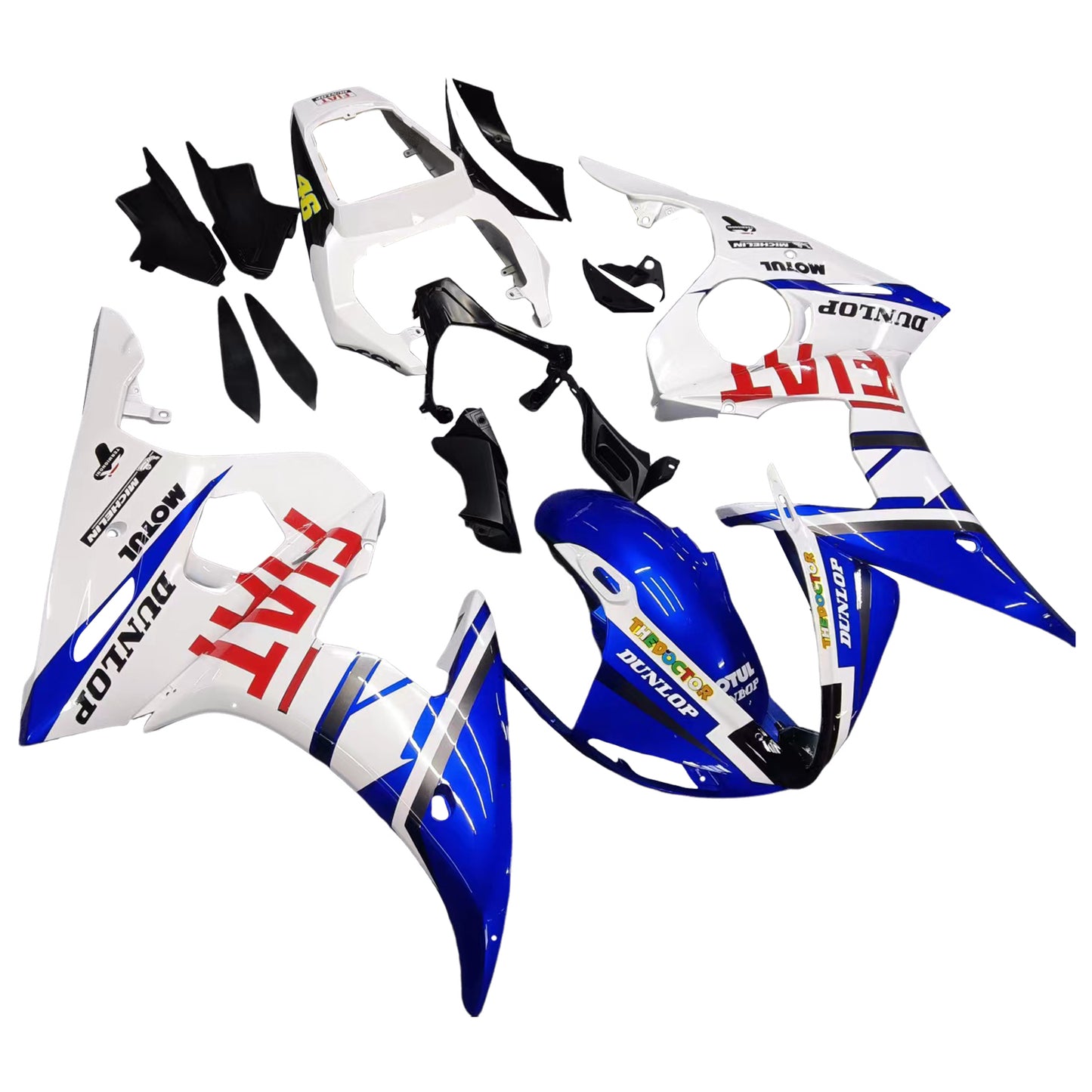 2003-2004 Yamaha YZF 600 R6 R6S 2006-2009 Injection Fairing Kit Bodywork Plastic ABS #1