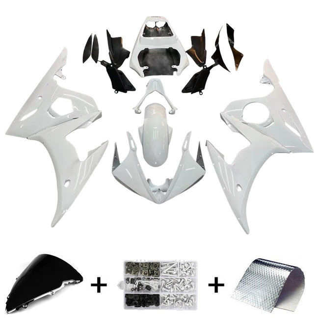 2003-2004/2006-2009 Yamaha YZF 600 R6S Amotopart Injection Fairing Kit Bodywork Plastic ABS #3
