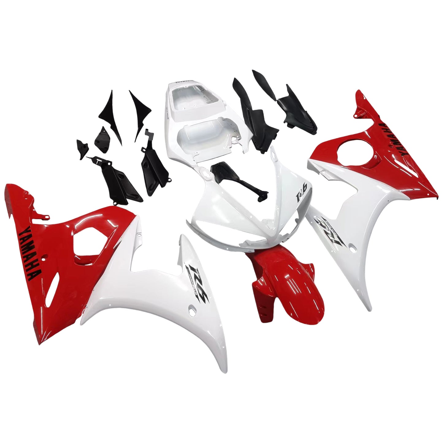 2003-2004/2006-2009 Yamaha YZF 600 R6S Amotopart Injection Fairing Kit Bodywork Plastic ABS #7