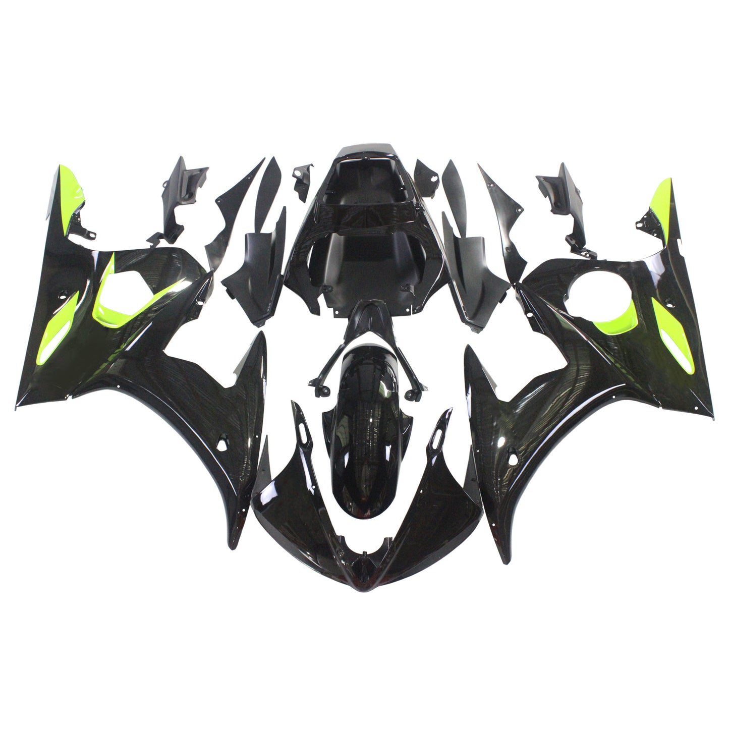 2003-2004 Yamaha YZF 600 R6 2006-2009 R6S Amotopart Injection Fairing Kit Bodywork Plastic ABS #149