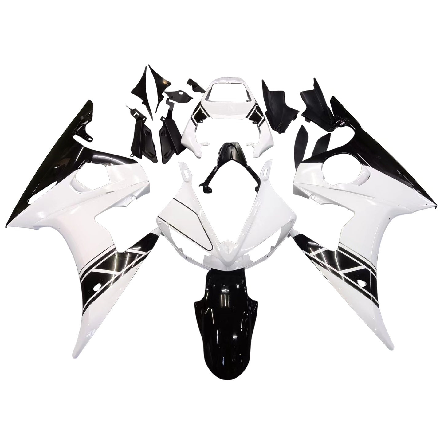 2005 Yamaha YZF 600 R6 Injection Fairing Kit Bodywork Plastic ABS #21