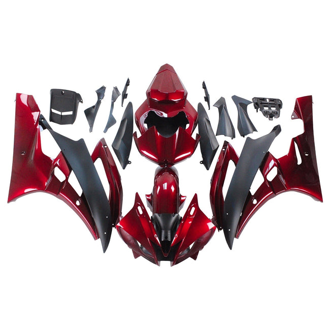 2006-2007 Yamaha YZF 600 R6 Amotopart Injection Fairing Kit Bodywork Plastic ABS #108