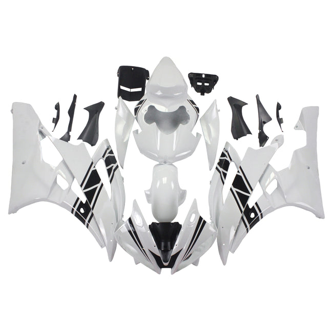 2006-2007 Yamaha YZF 600 R6 Amotopart Injection Fairing Kit Bodywork Plastic ABS #121