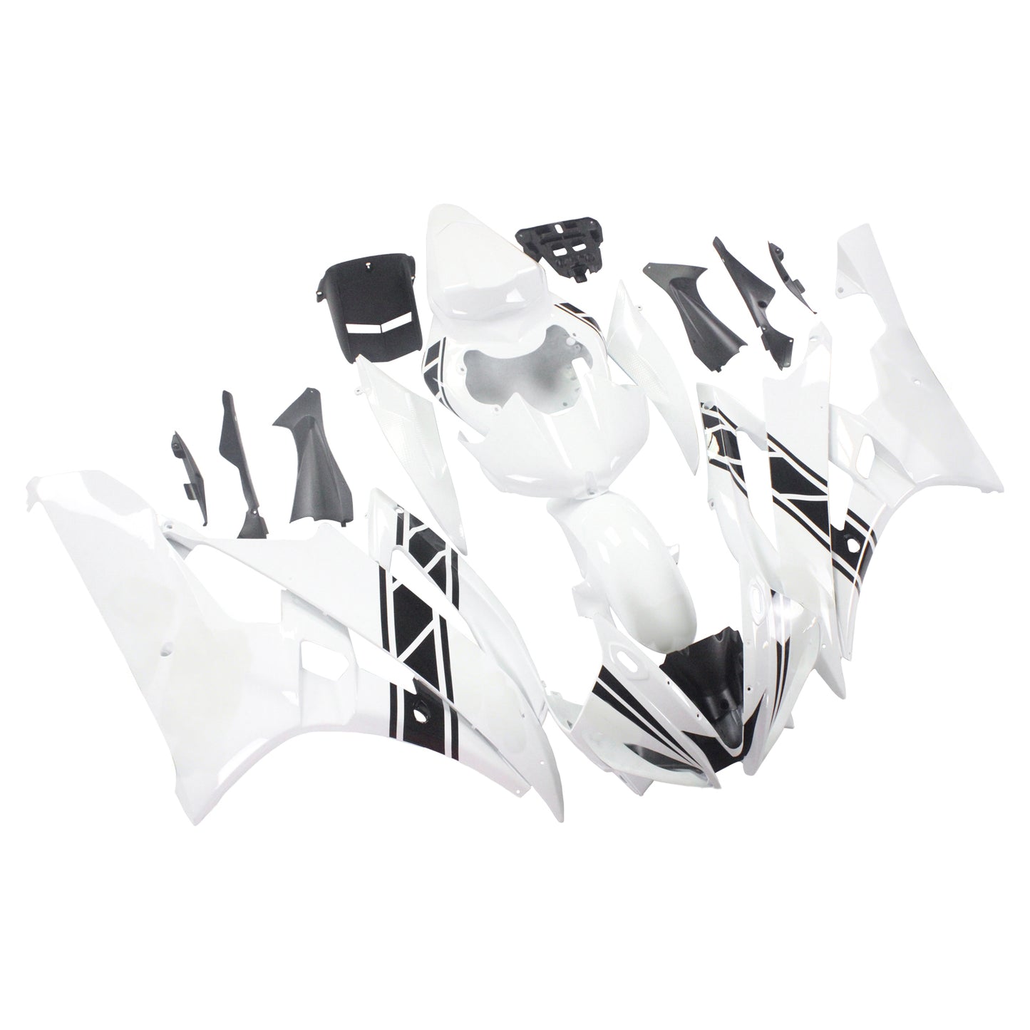 2006-2007 Yamaha YZF 600 R6 Amotopart Injection Fairing Kit Bodywork Plastic ABS #121