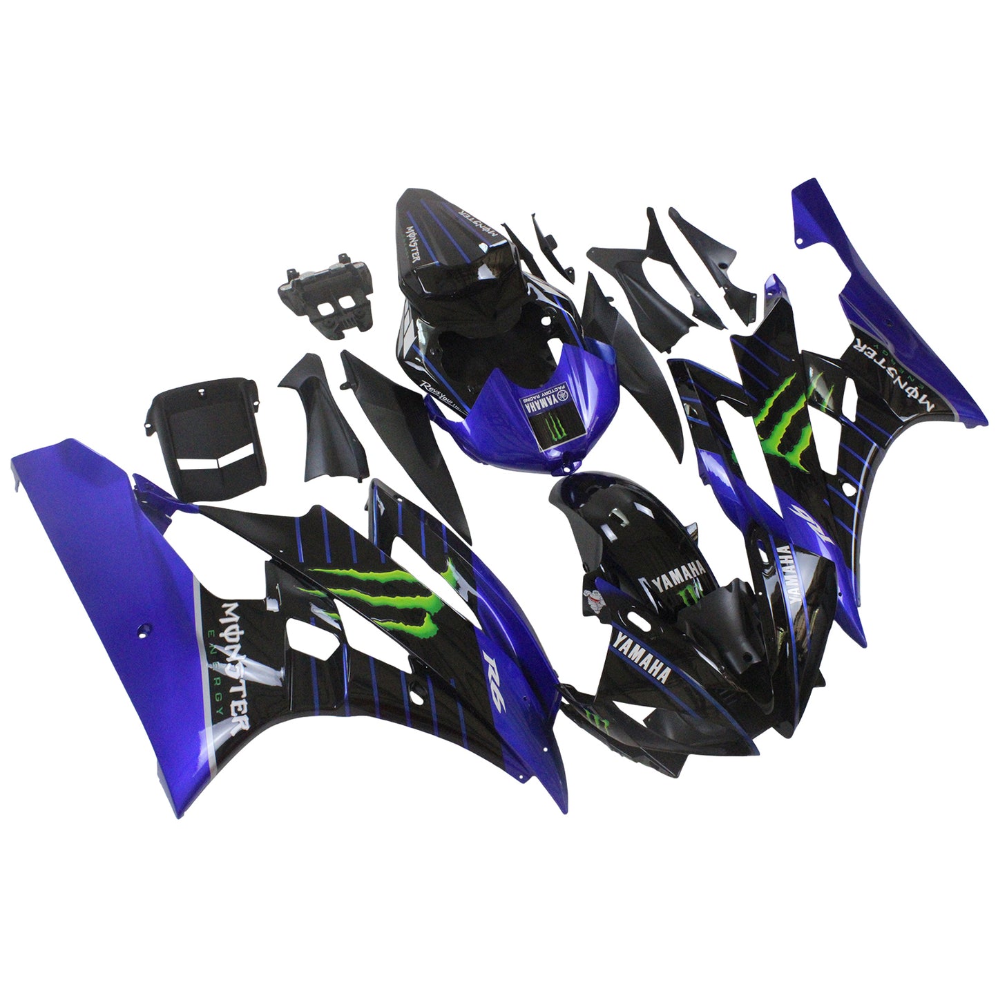 2006-2007 Yamaha YZF 600 R6 Fairing Kit Bodywork Plastic ABS