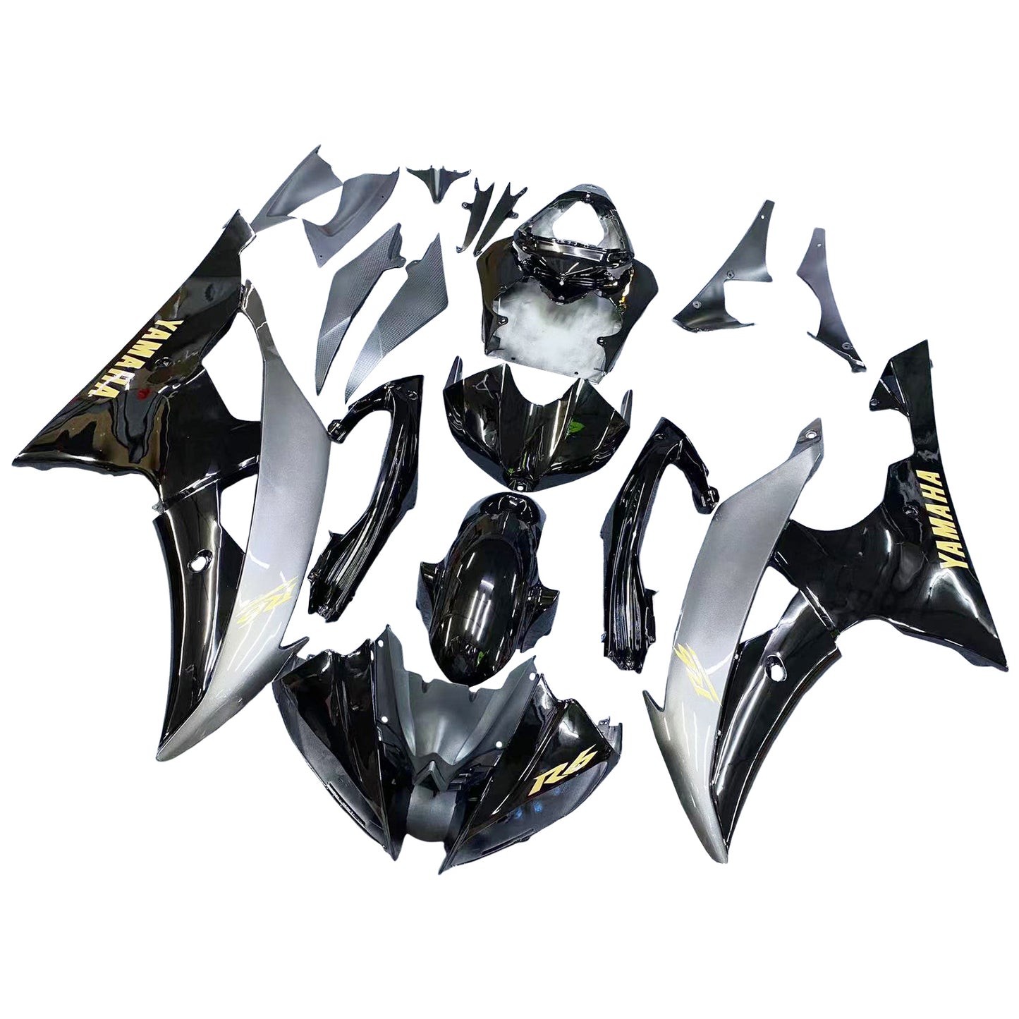 2008-2016 Yamaha YZF 600 R6 Amotopart Injection Fairing Kit Bodywork Plastic ABS #112