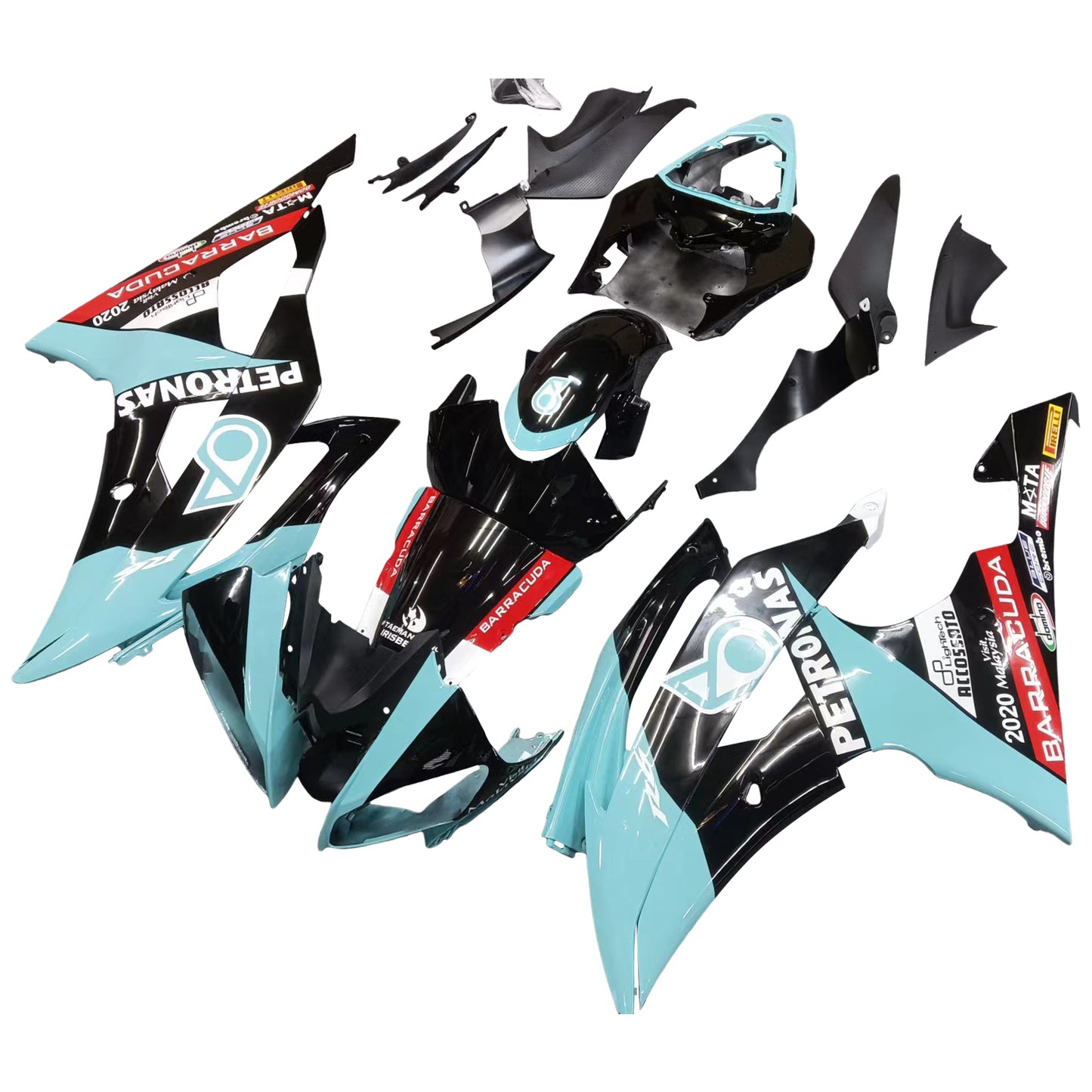 2008-2016 Yamaha YZF 600 R6 Injection Fairing Kit Bodywork Plastic ABS #187