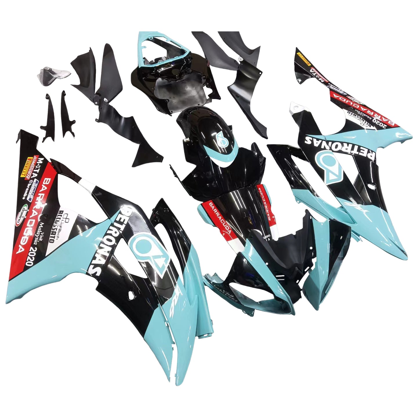 2008-2016 Yamaha YZF 600 R6 Injection Fairing Kit Bodywork Plastic ABS #187