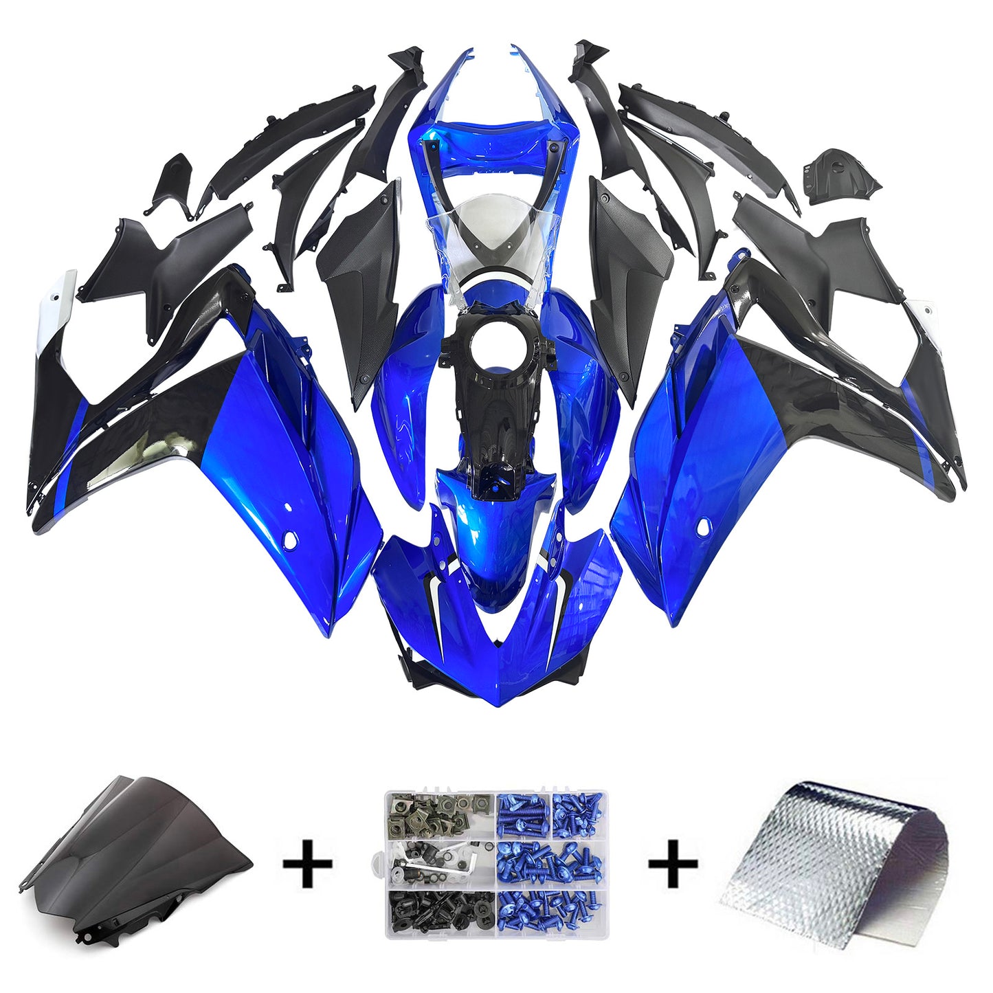 14-18 Yamaha YZF-R3 15-17 R25 Amotopart Injection Fairing Kit Bodywork ABS #102