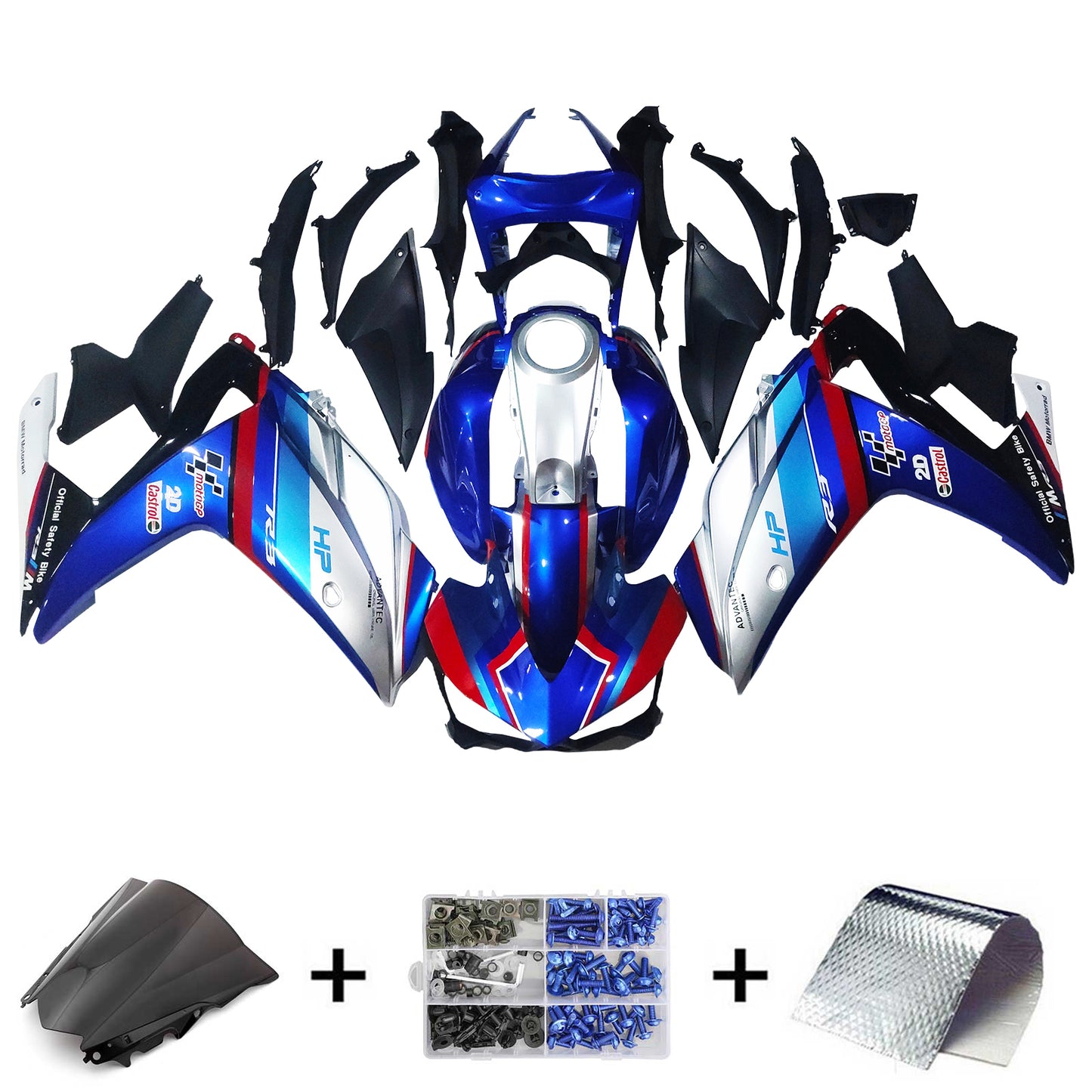 2014-2018 Yamaha YZF-R3 2015-2017 R25 Amotopart Injection Fairing Kit Bodywork ABS #126