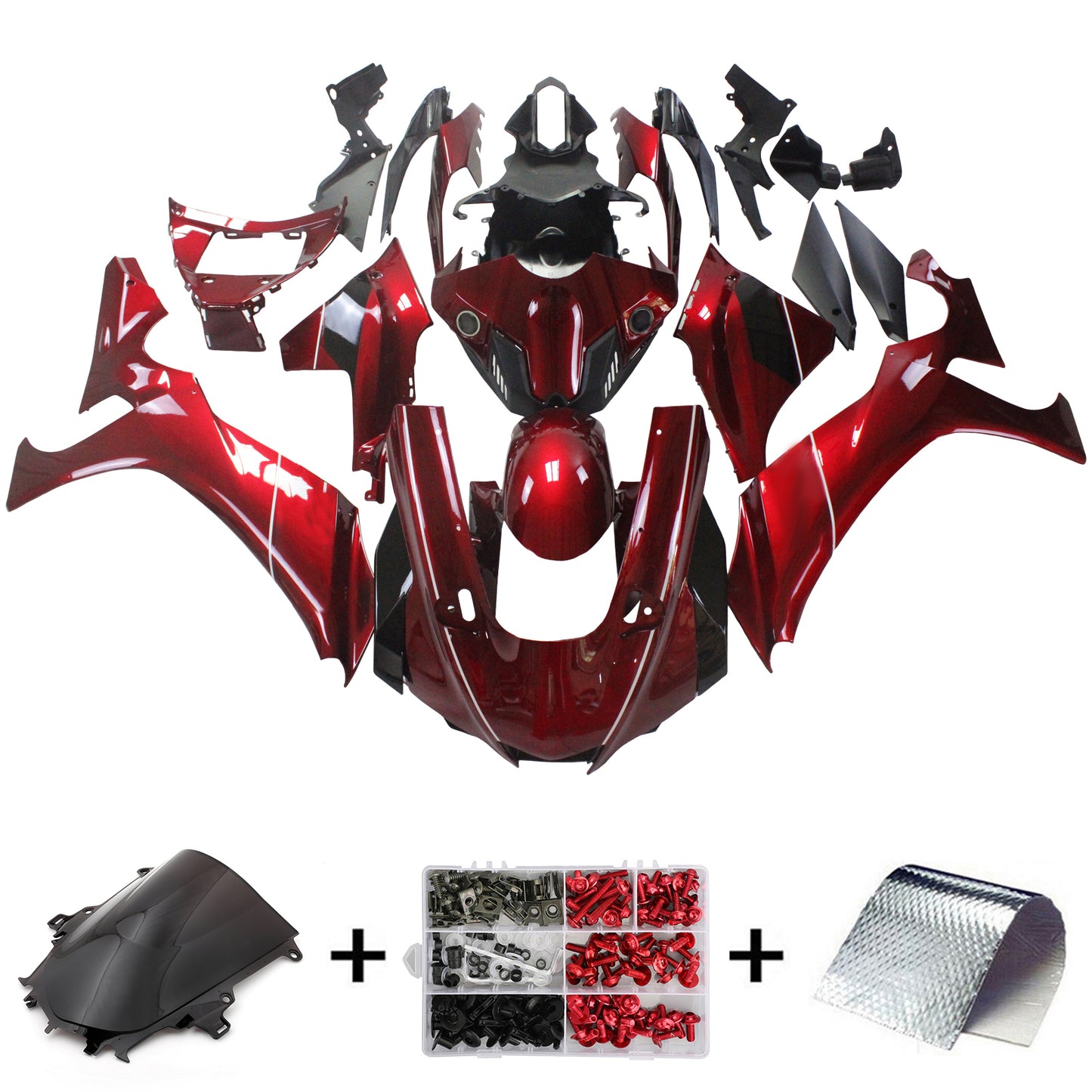 2020-2024 Yamaha YZF R1 Amotopart Injection Fairing Kit Bodywork Plastic ABS #101