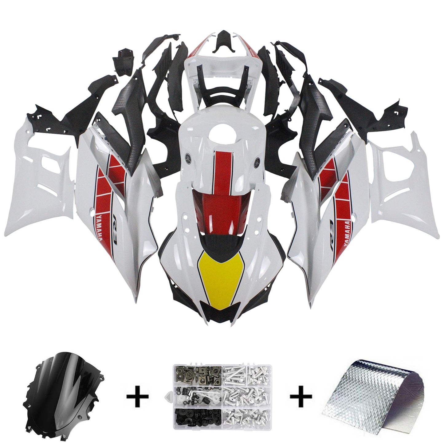 2022-2023 Yamaha YZF-R3 R25 Injection Fairing Kit Bodywork Plastic ABS #106