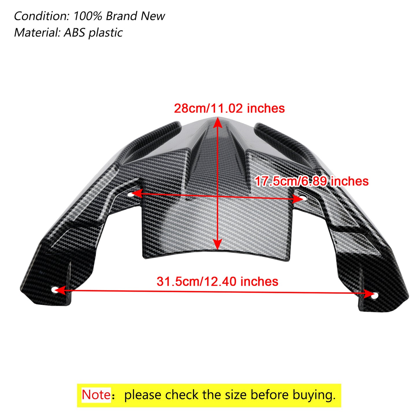 ABS Front Fender Beak Extension For Yamaha MT09 Tracer/GT 2018-2020