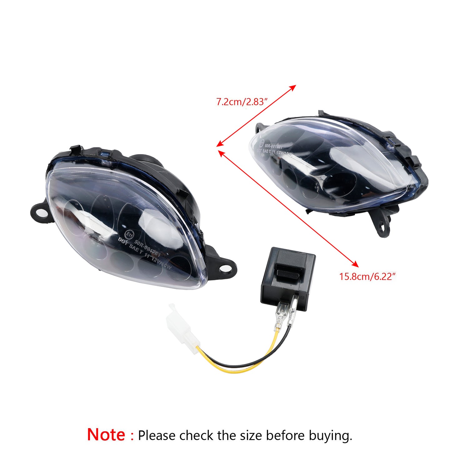 Front Turn Signals For Suzuki Hayabusa GSXR1300 1999-2007 Clear