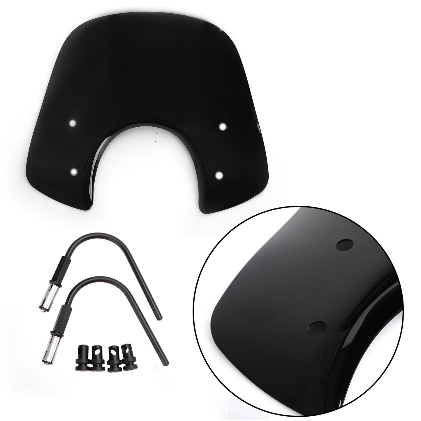 Windshield Windscreen fit for Vespa LX50 LX125 LX150 GT200 GTS300 Super Black