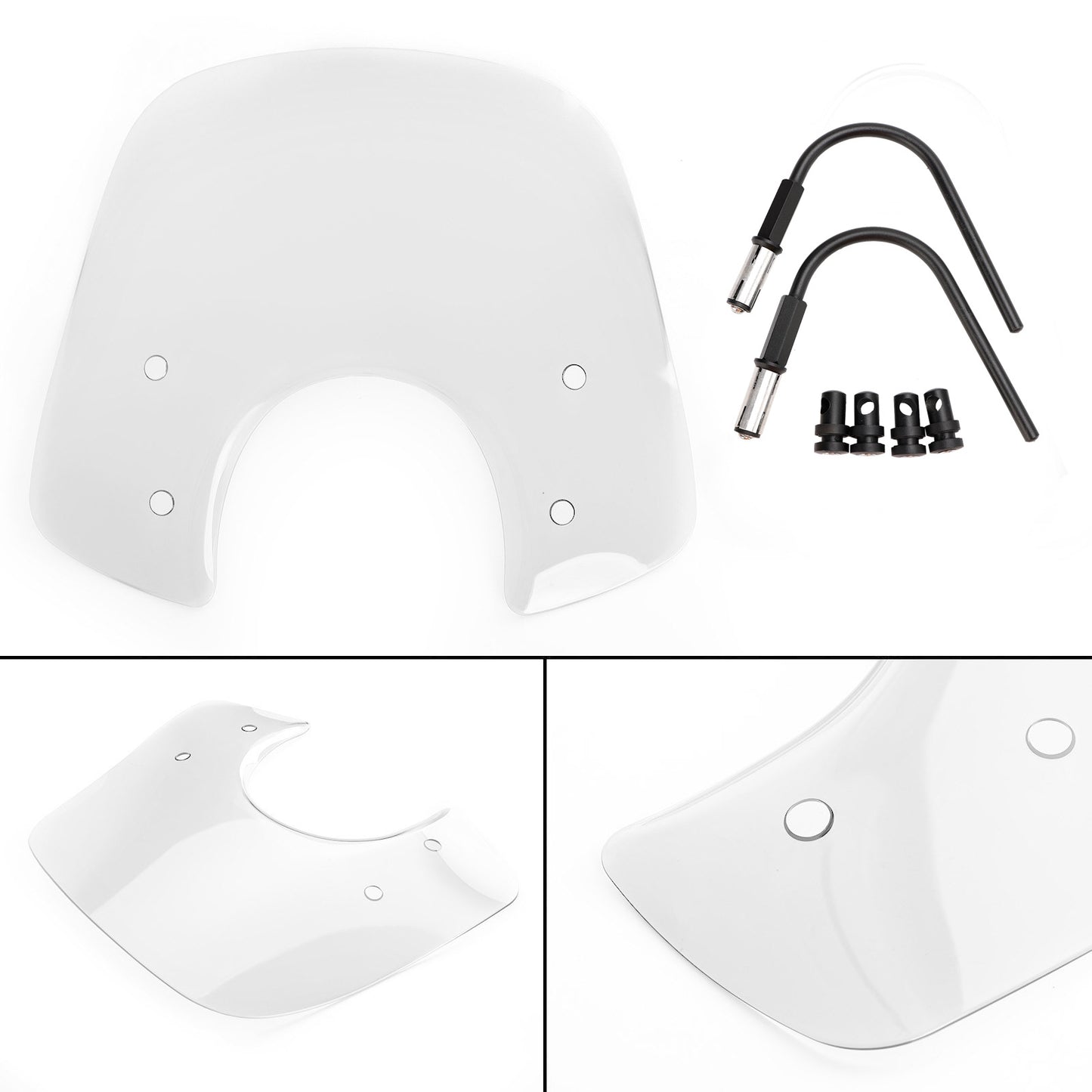 Windshield Windscreen fit for Vespa LX50 LX125 LX150 GT200 GTS300 Super Black