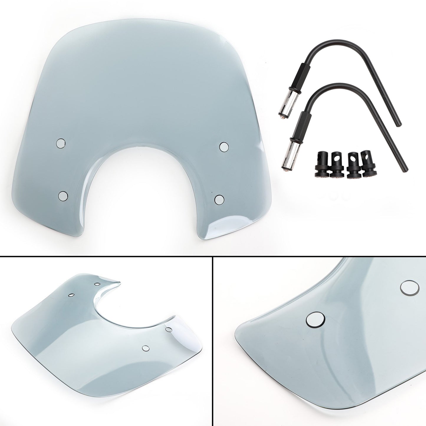 Windshield Windscreen fit for Vespa LX50 LX125 LX150 GT200 GTS300 Super Black
