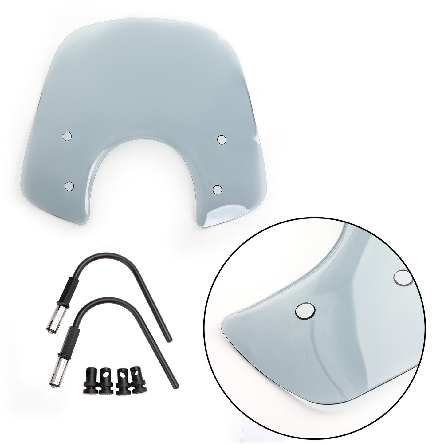Windshield Windscreen fit for Vespa LX50 LX125 LX150 GT200 GTS300 Super Black