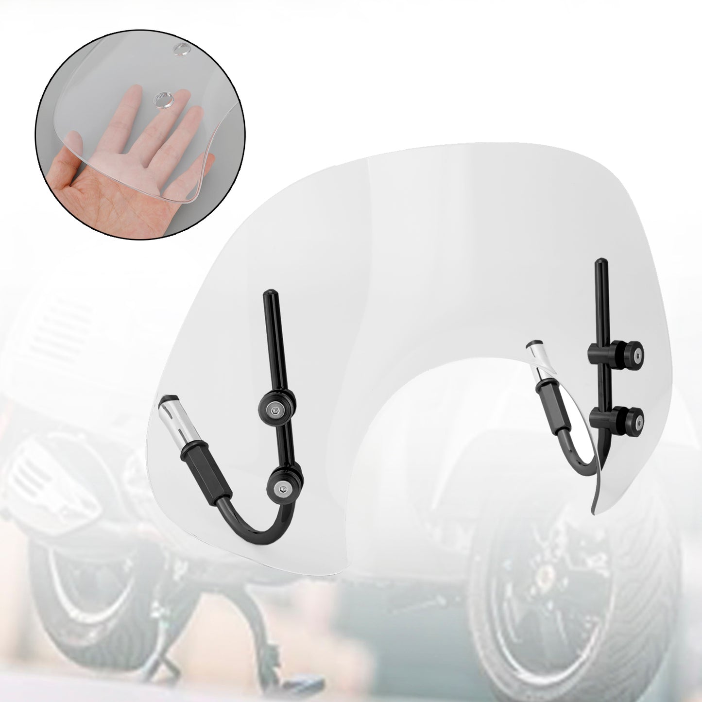 2017-2022 Vespa GTS250 GTS300 Short Windshield WindScreen