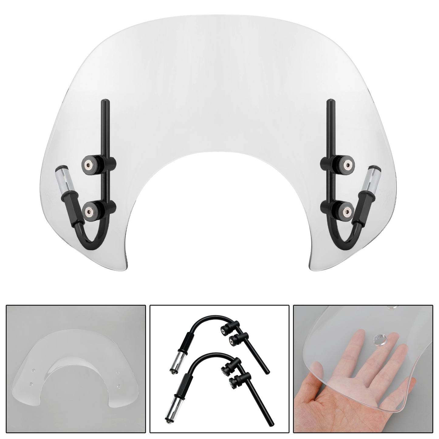 2017-2022 Vespa GTS250 GTS300 Short Windshield WindScreen