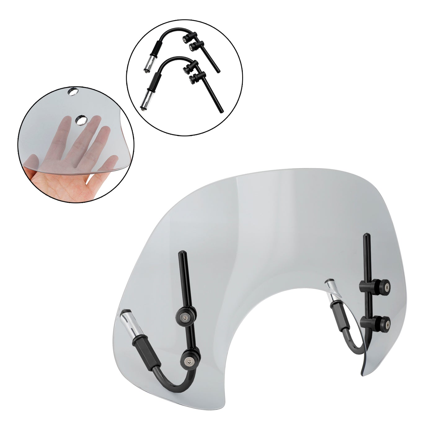 2017-2022 Vespa GTS250 GTS300 Short Windshield WindScreen