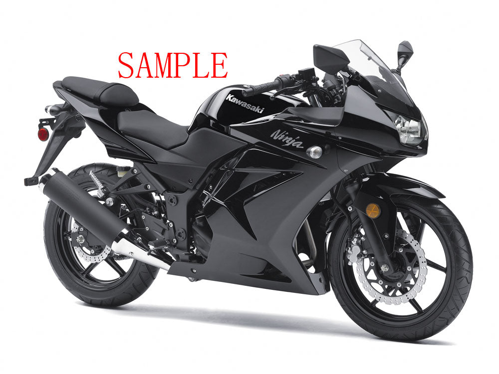 2008-2012 Kawasaki ZX250R EX250 Amotopart Fairings Black Ninja ZX250 Racing