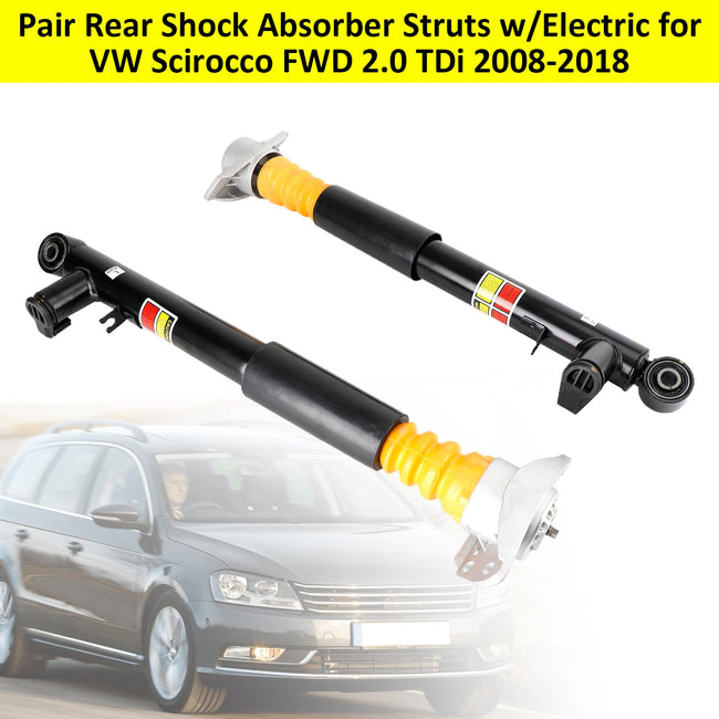 2008-2013 VW Golf VI Pair Rear Shock Absorber Struts w/Electric 1K0512010H 1K0512009H