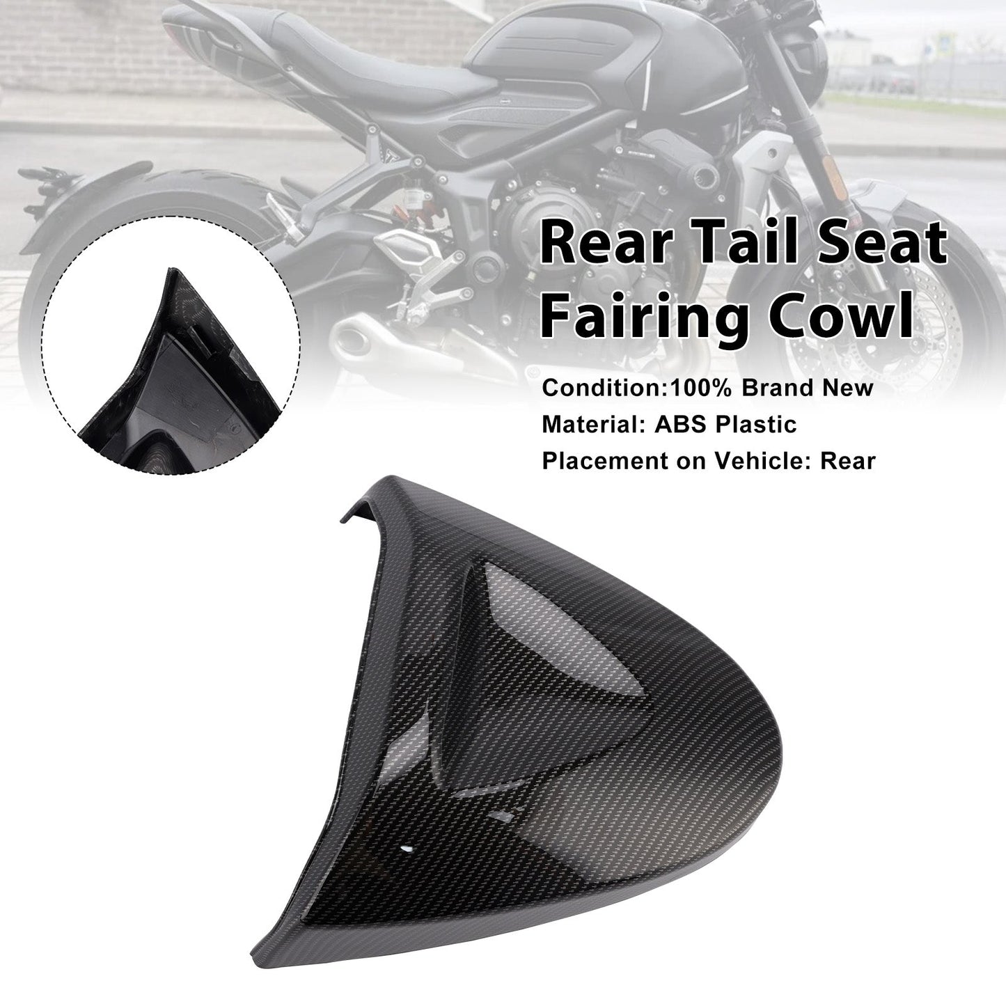 Rear Tail Seat Fairing Cowl Cover For Trident 660 2022-2025
