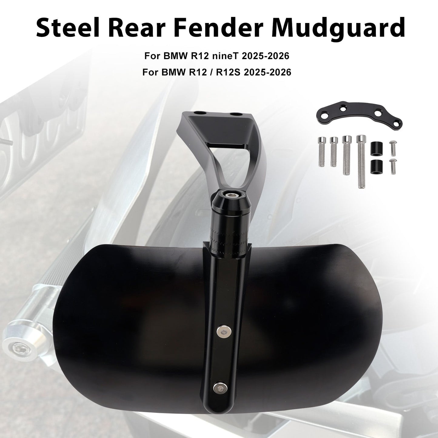 Steel Rear Fender Mudguard Fit For BMW R12 R12S R nineT Scrambler Pure