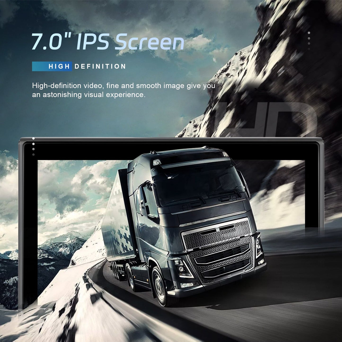 7-inch Full Touch Screen Apple CarPlay Android Auto Switching Display AHD Camera