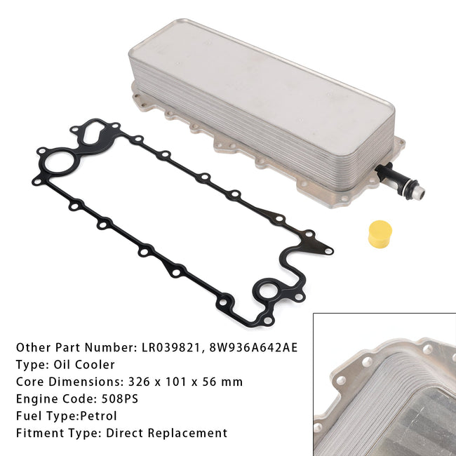 Engine Oil Cooler For Land Rover Range Rover 3 4 Jaguar XK X150 XF 5.0 508PS