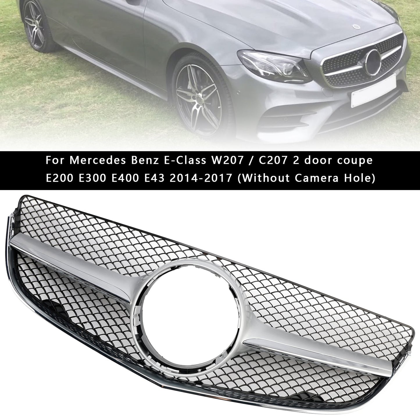2014-2017 Mercedes Benz E-CLASS W207 Coupe Front Bumper Grill Grille