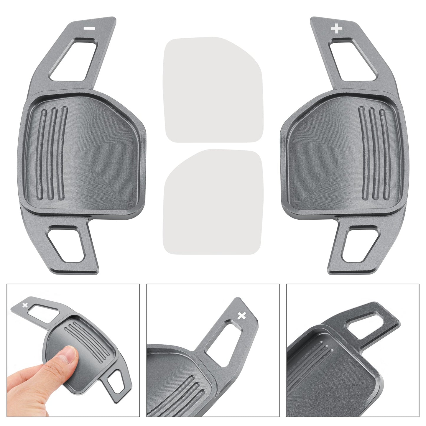 Steering Wheel Paddle Shifter For Audi A3 A4 A5 A6 TT Q5 08-14 Aluminium