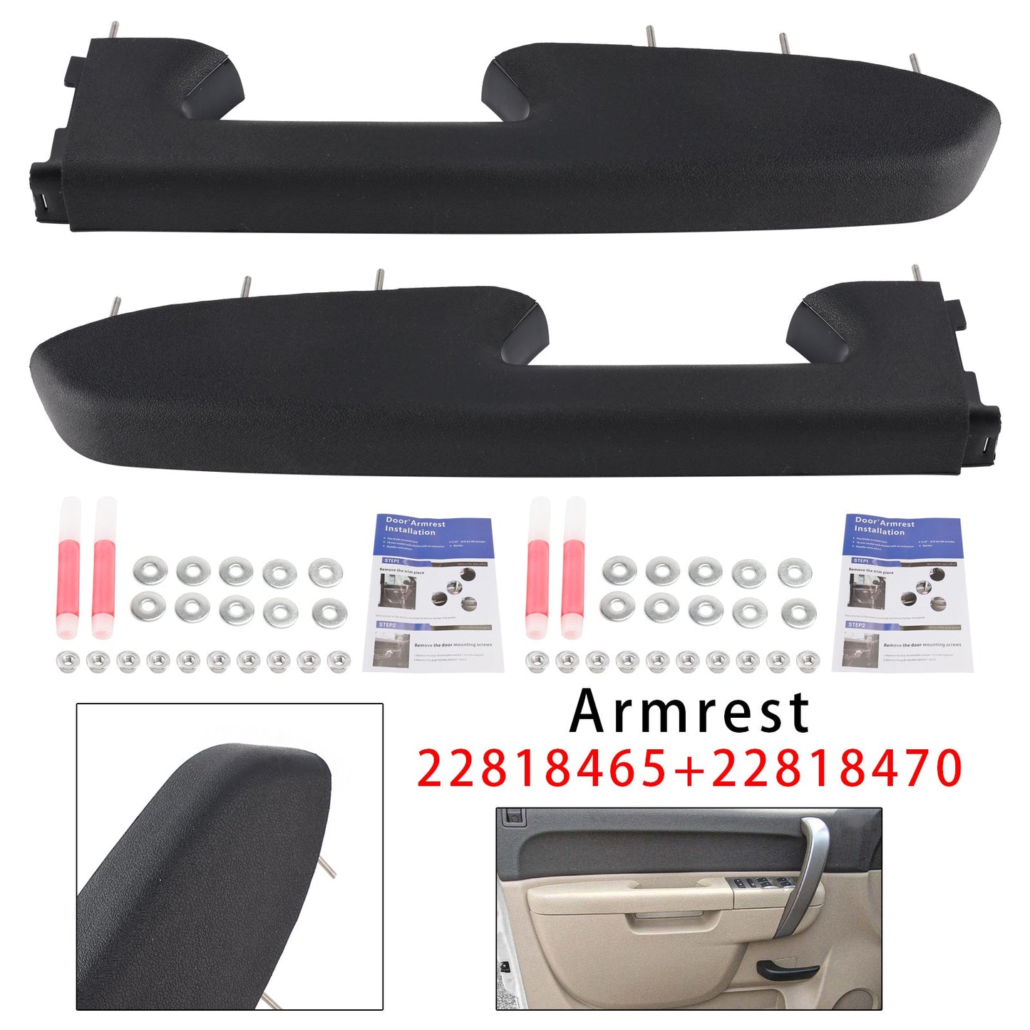 2010-2014 For Chevrolet Silverado 3500 HD Front Armrest Repair 22818465